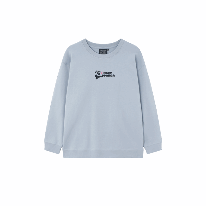 Sudadera Sin Capucha Angry Panda Minimalista