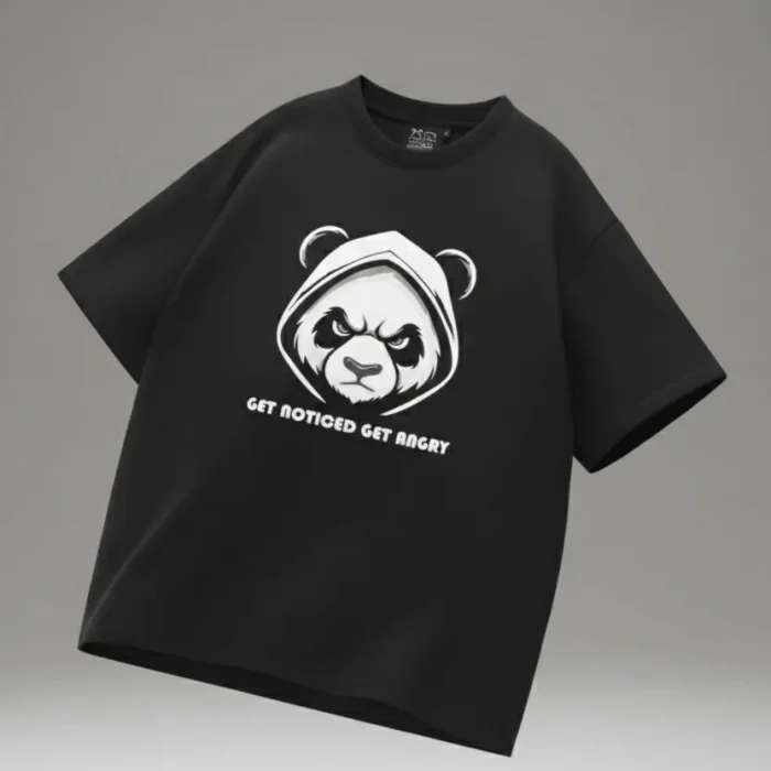 Camiseta Angry Panda Get Noticed Get Angry